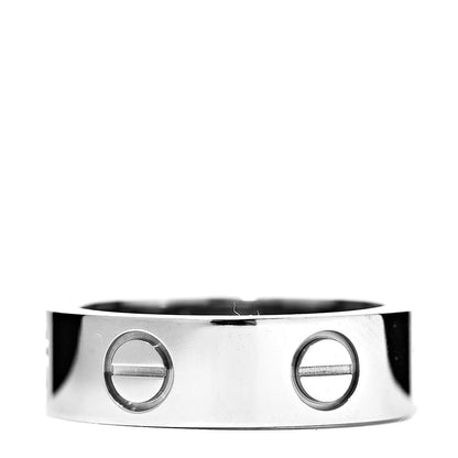 Cartier 18K White Gold 5.5mm LOVE Ring 50 5.25 3 of 4