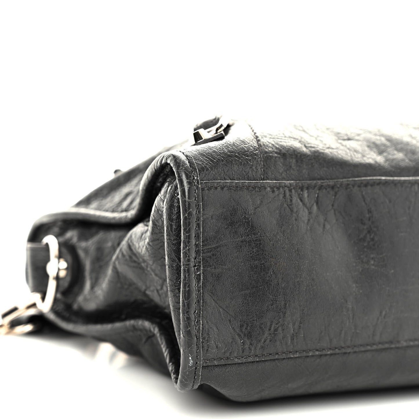 Agneau Classic Silver Hardware S City Black