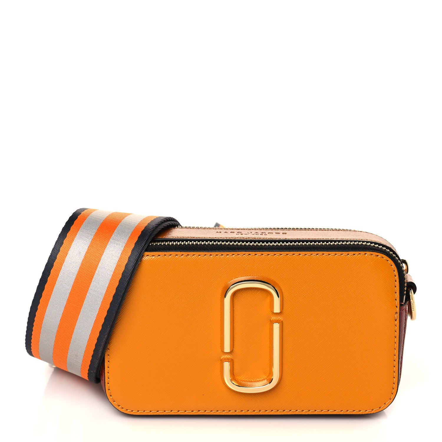 Marc Jacobs Saffiano Small Snapshot Camera Bag Yellow Multi 1 of 11
