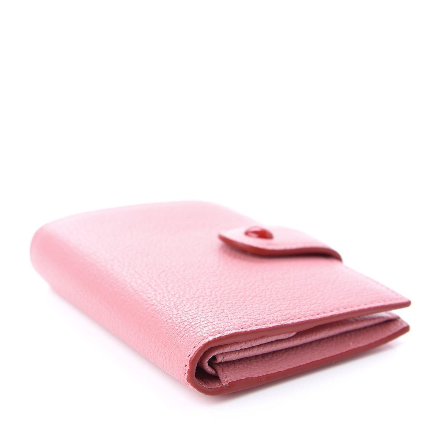 Goatskin Madras Love Forever Wallet Rosa