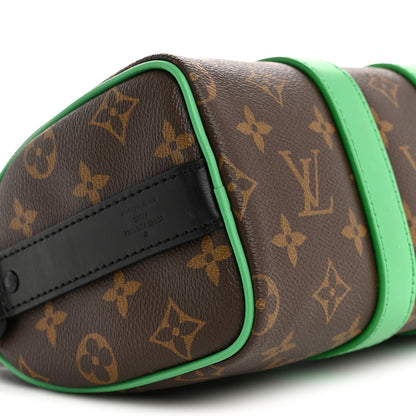 Louis Vuitton Monogram Macassar Keepall Bandouliere 25 Minty Green 8 of 10