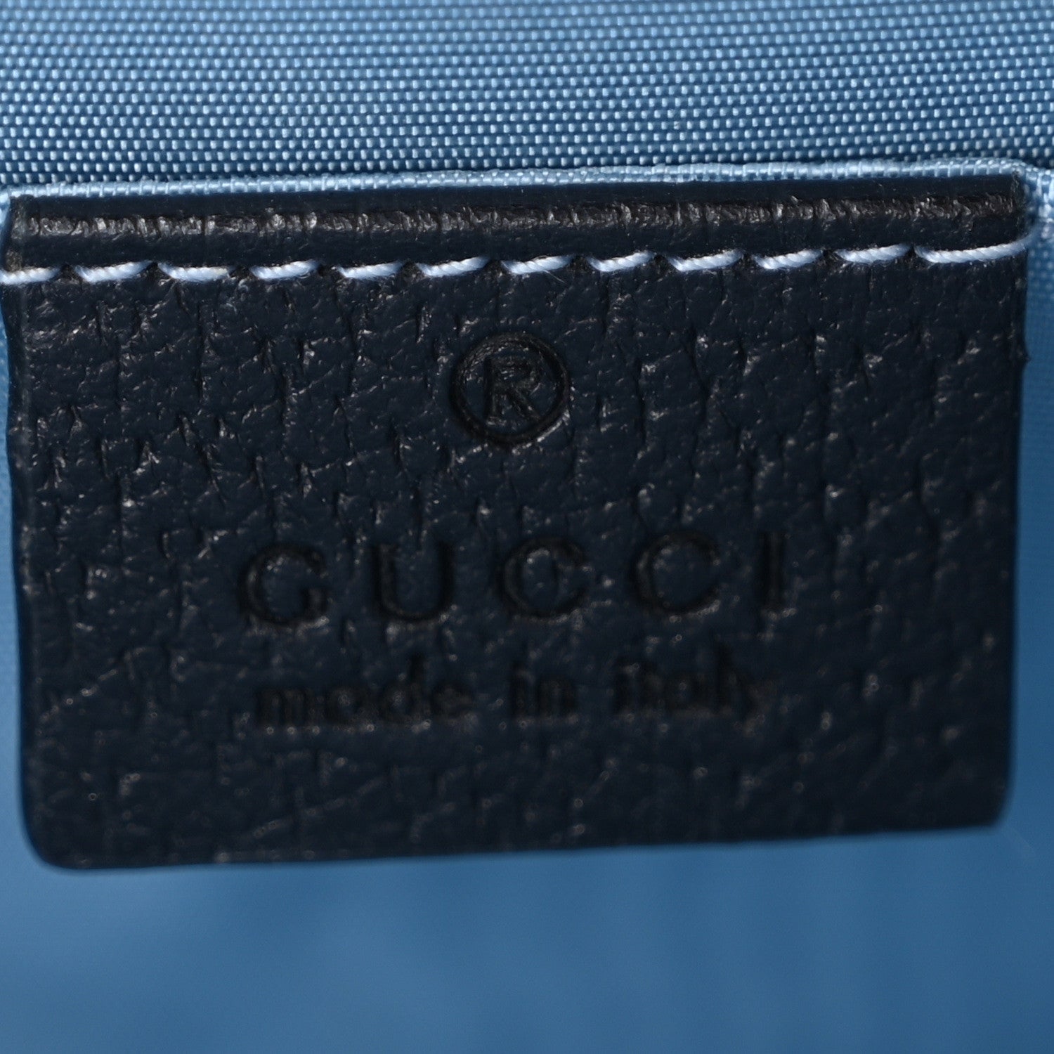 Gucci Textured Calfskin Bee Star Print Mini Sylvie Top Handle Bag Black 8 of 11