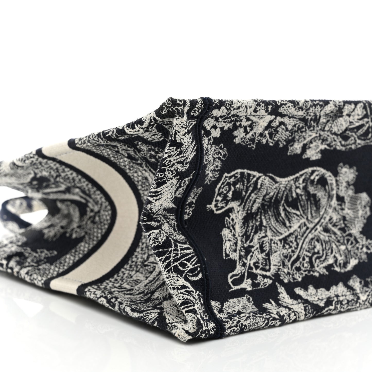 Canvas Embroidered Small Dioriviera Toile De Jouy Book Blue