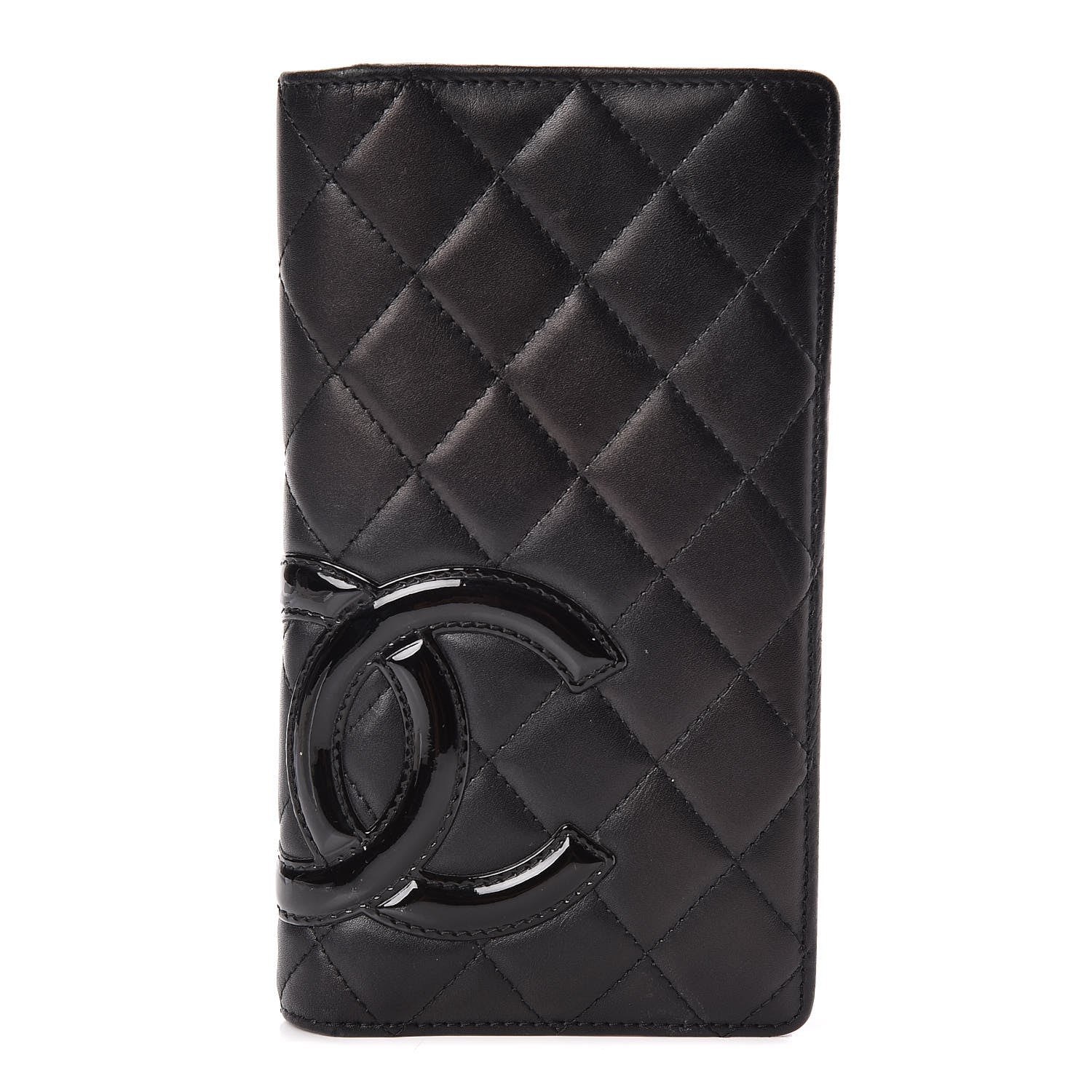 Chanel Calfskin Quilted Cambon Yen Wallet Black 1 of 8