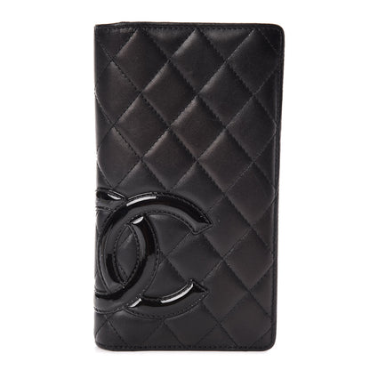 Chanel Calfskin Quilted Cambon Yen Wallet Black 1 of 8