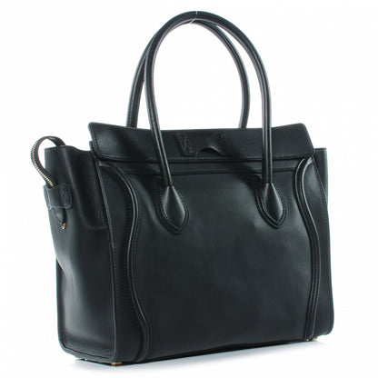 Celine Smooth Calfskin Shoulder Luggage Black 4 of 9