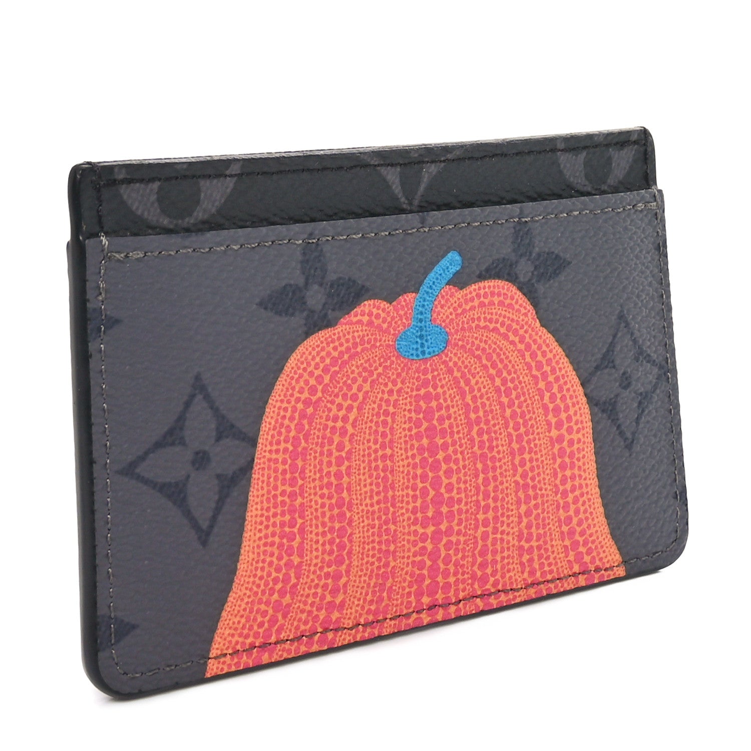 Louis Vuitton LV X YK Monogram Eclipse Reverse Pumpkin Card Holder 3 of 9