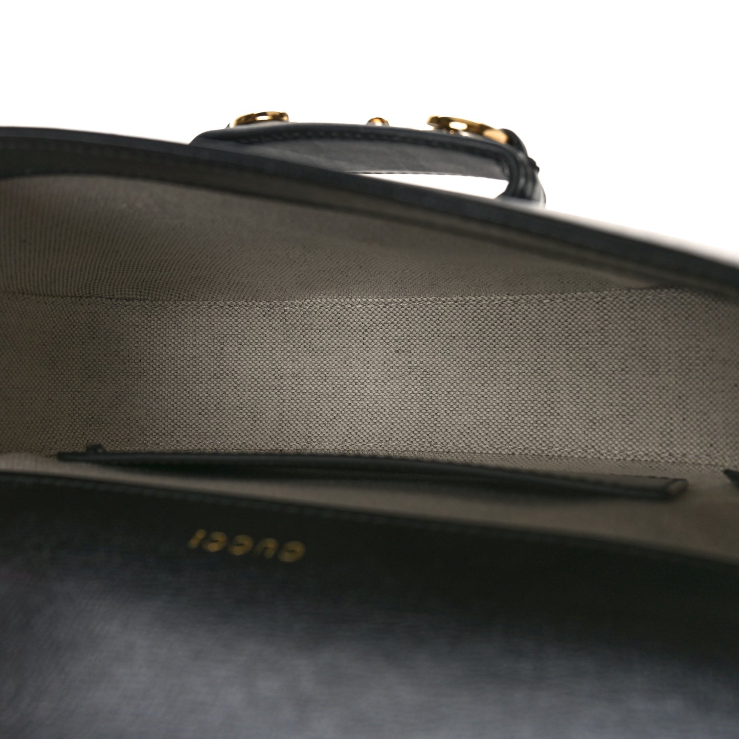 Azalea Calfskin Web Mini Horsebit 1955 Shoulder Bag Black