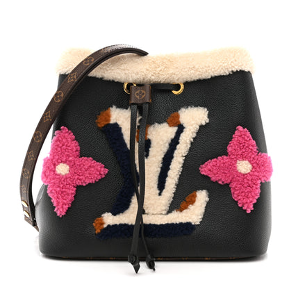Louis Vuitton Calfskin Teddy NeoNoe MM Black 1 of 13