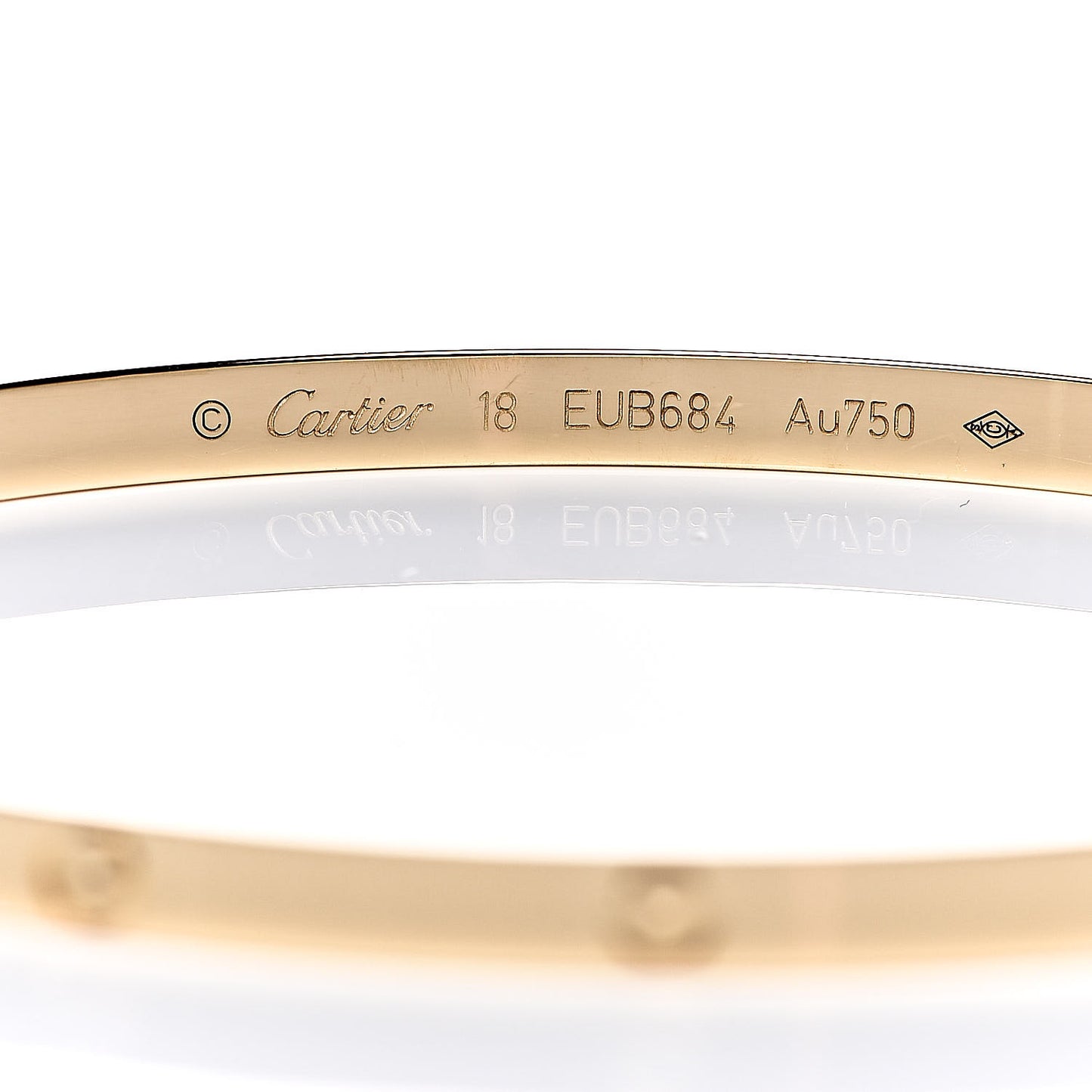 18K Yellow Gold Small LOVE Bracelet 18