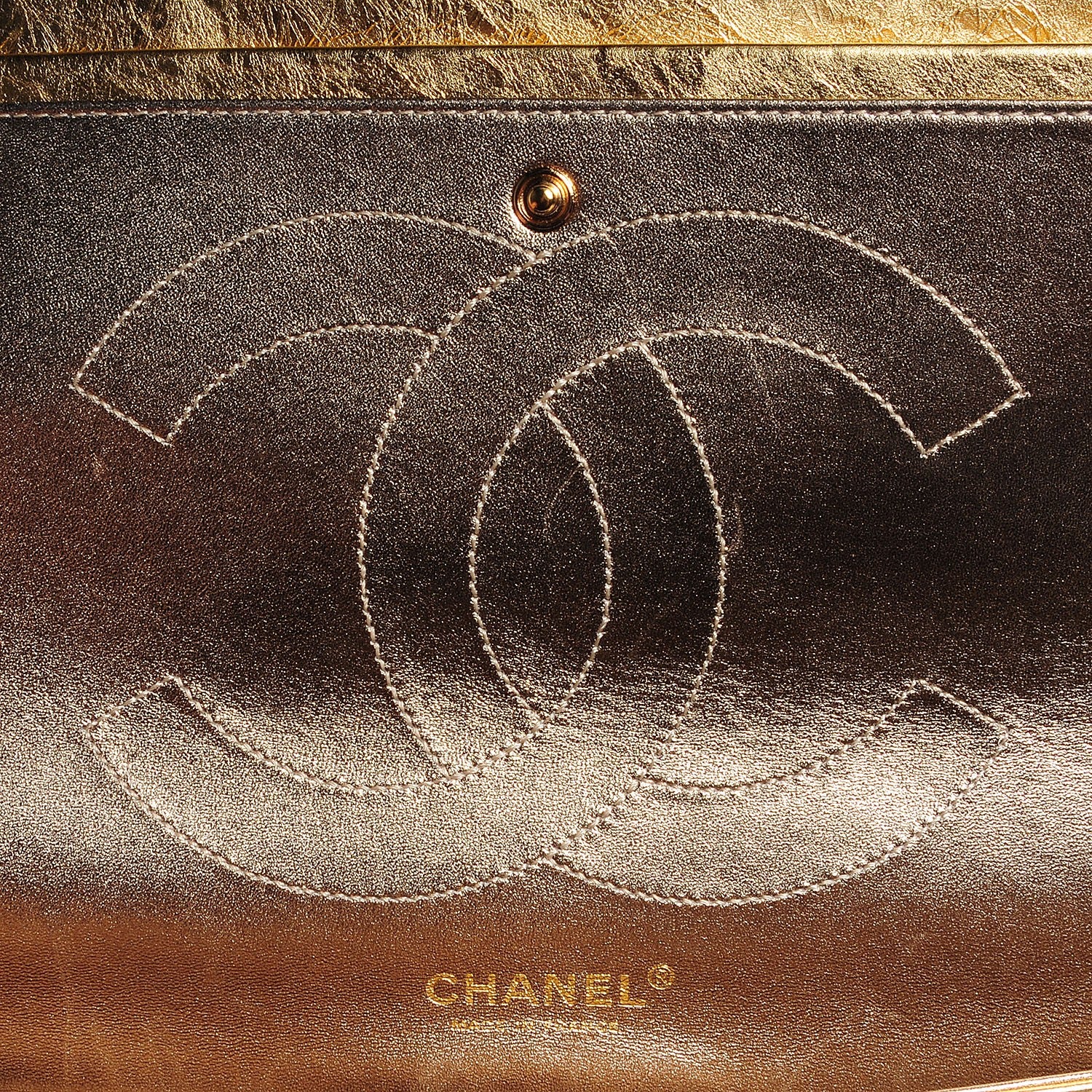 Chanel Calfskin 2.55 Reissue 227 Flap Metallic Gold 7 of 8