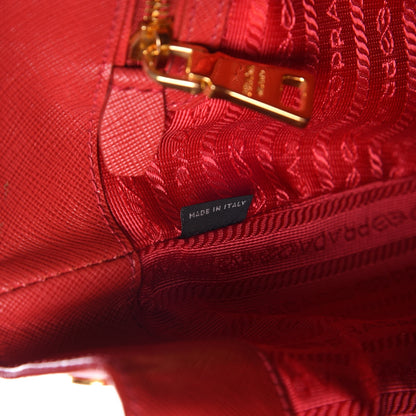 Prada Saffiano Lux Large Tote Rosso 7 of 13