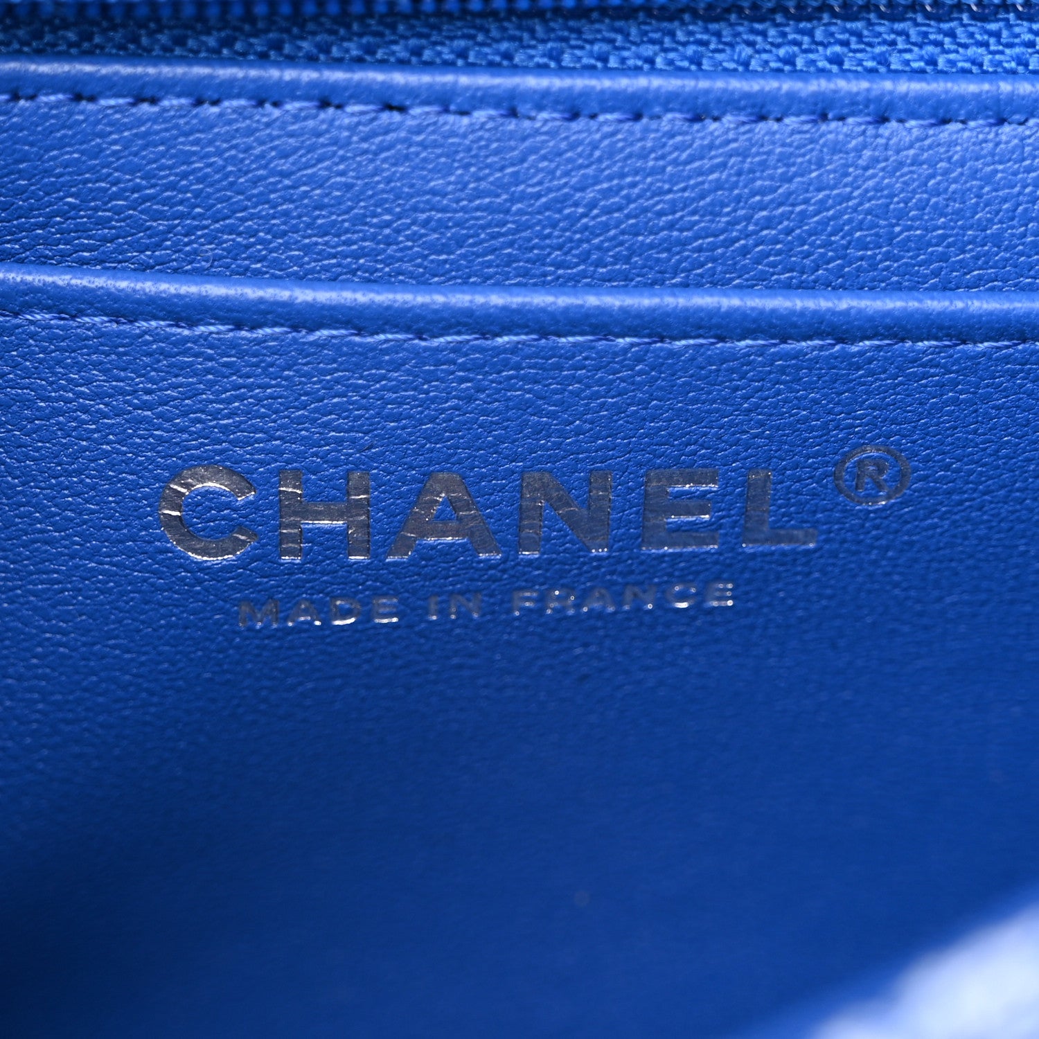 Chanel Tweed Quilted Mini Rectangular Flap Blue White 6 of 11