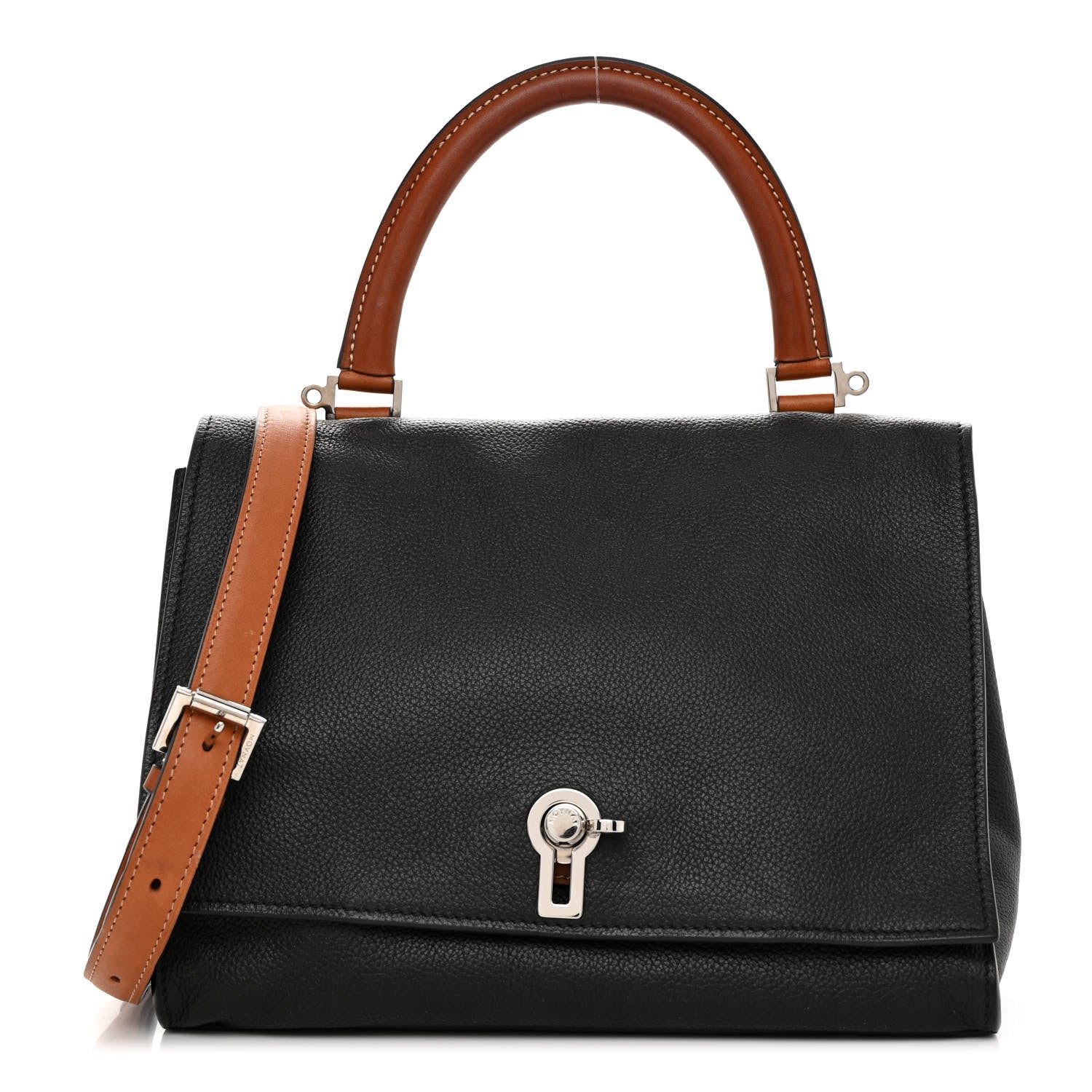 Moynat Taurillon Blush Danse Plume PM Black Cognac 1 of 11