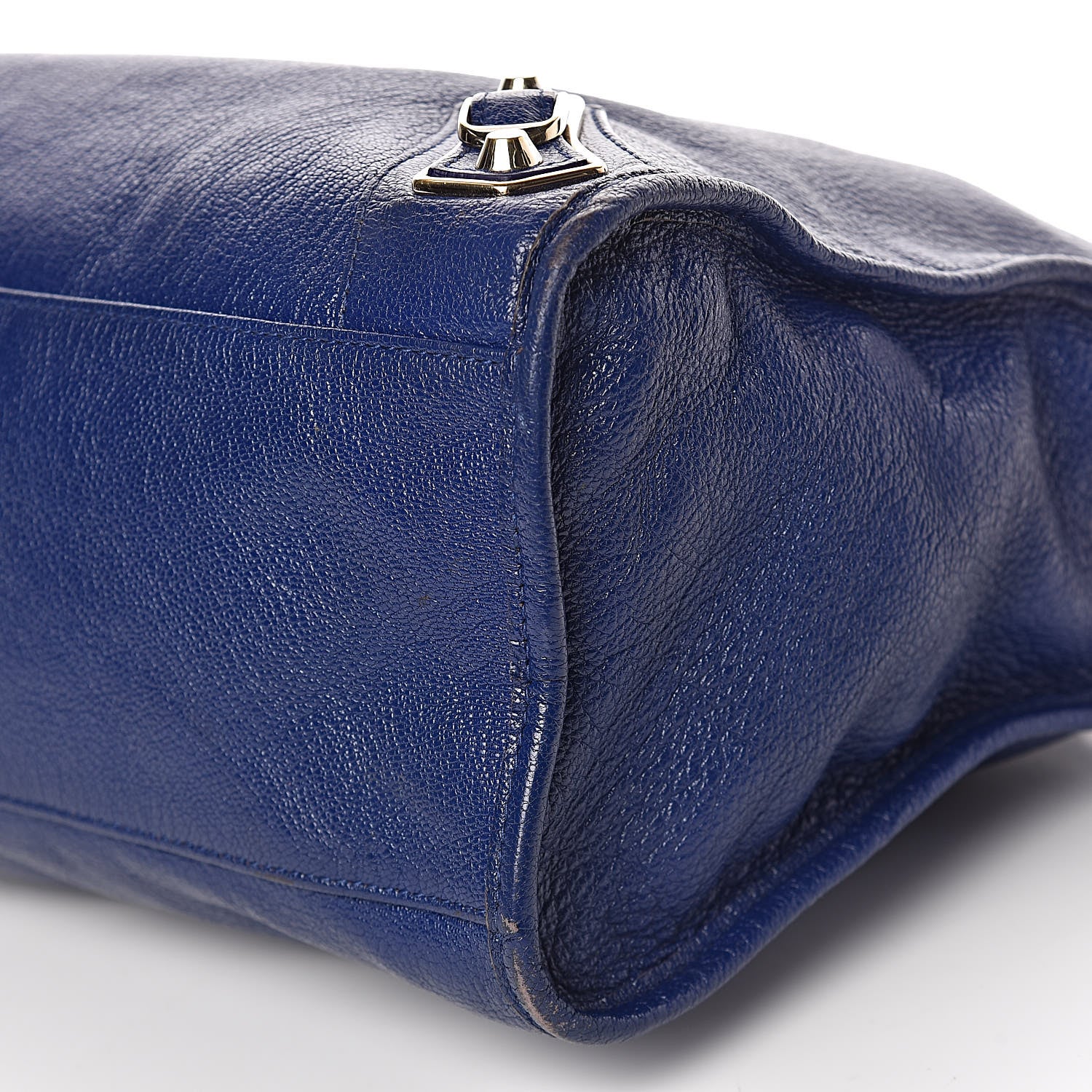 Balenciaga Chevre Gold Metallic Edge Hardware City Bleu Roi 12 of 13