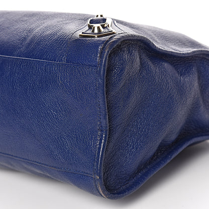 Balenciaga Chevre Gold Metallic Edge Hardware City Bleu Roi 12 of 13