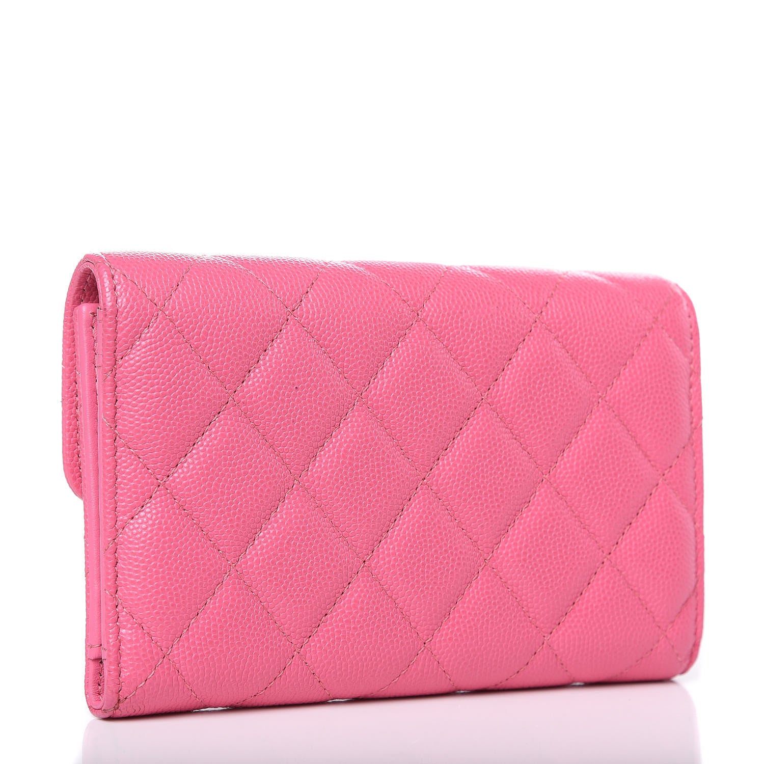 Chanel Caviar Quilted Medium Flap Wallet Pink 3 of 11