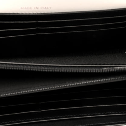 Chanel Lambskin Quilted Chanel 19 Flap Wallet White Black 5 of 7