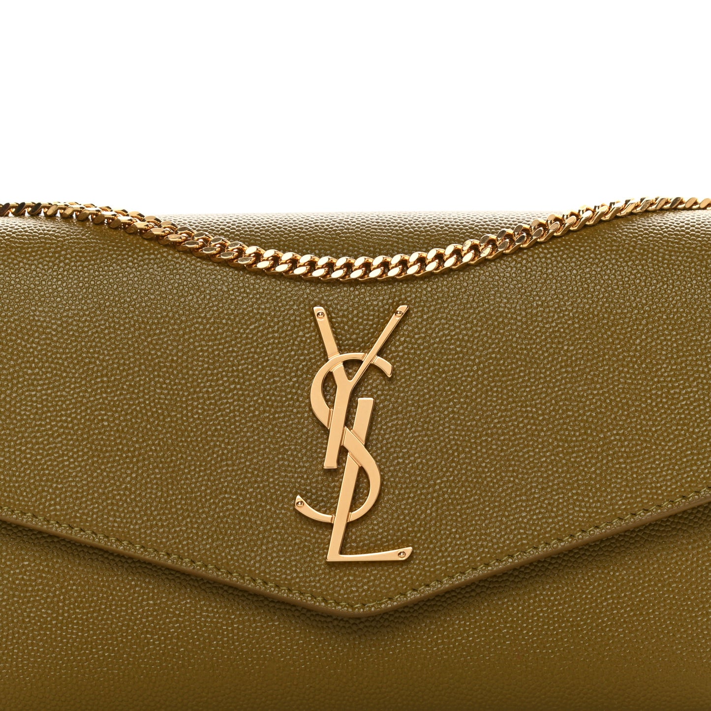 Grain De Poudre Monogram Uptown Chain Wallet Olive