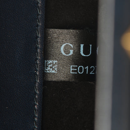Gucci Calfskin Large Lady Stirrup Top Handle Dark Blue 6 of 10