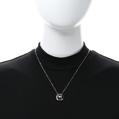 Cartier 18K Pink Gold Diamond Black Onyx SM Amulette de Cartier Pendant Necklace 2 of 4