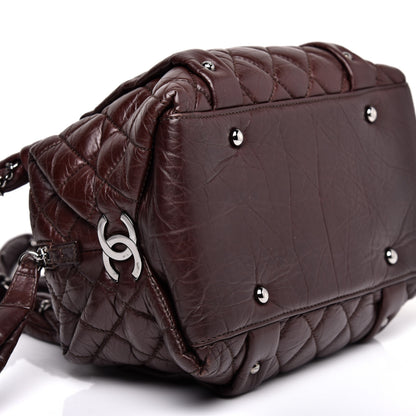 Chanel Distressed Lambskin Small Lady Braid Tote Brown 6 of 11