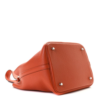 Hermes Taurillon Clemence Picotin Lock 22 MM Terre Battue 6 of 7