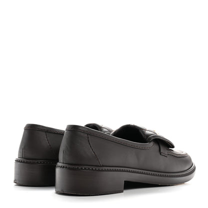 Chanel Lambskin Quilted CC Turnlock Loafers 38.5 Dark Brown 5 of 10