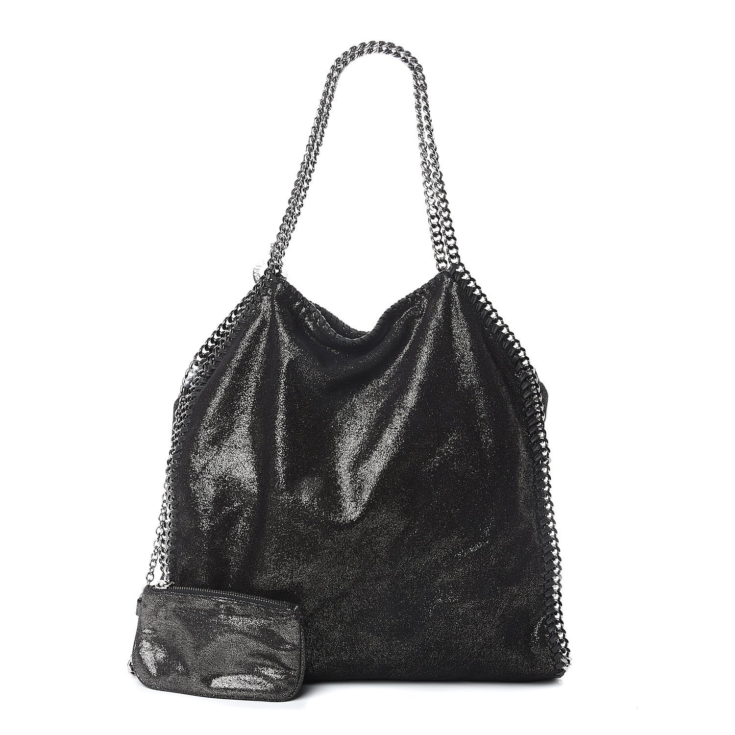 Stella McCartney Shaggy Deer Big Falabella Tote Black 1 of 8