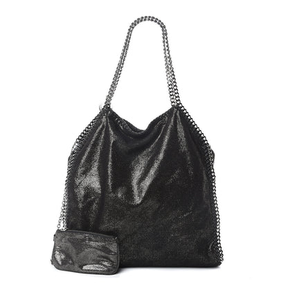 Stella McCartney Shaggy Deer Big Falabella Tote Black 1 of 8