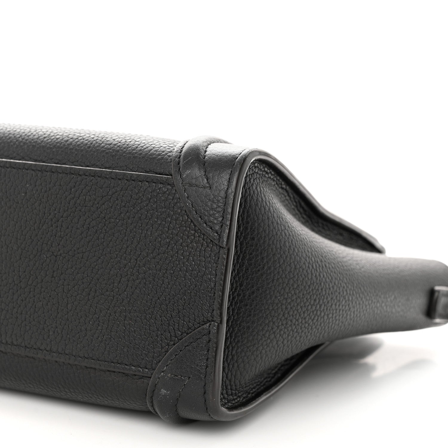 Celine Drummed Calfskin Nano Luggage Black 9 of 14