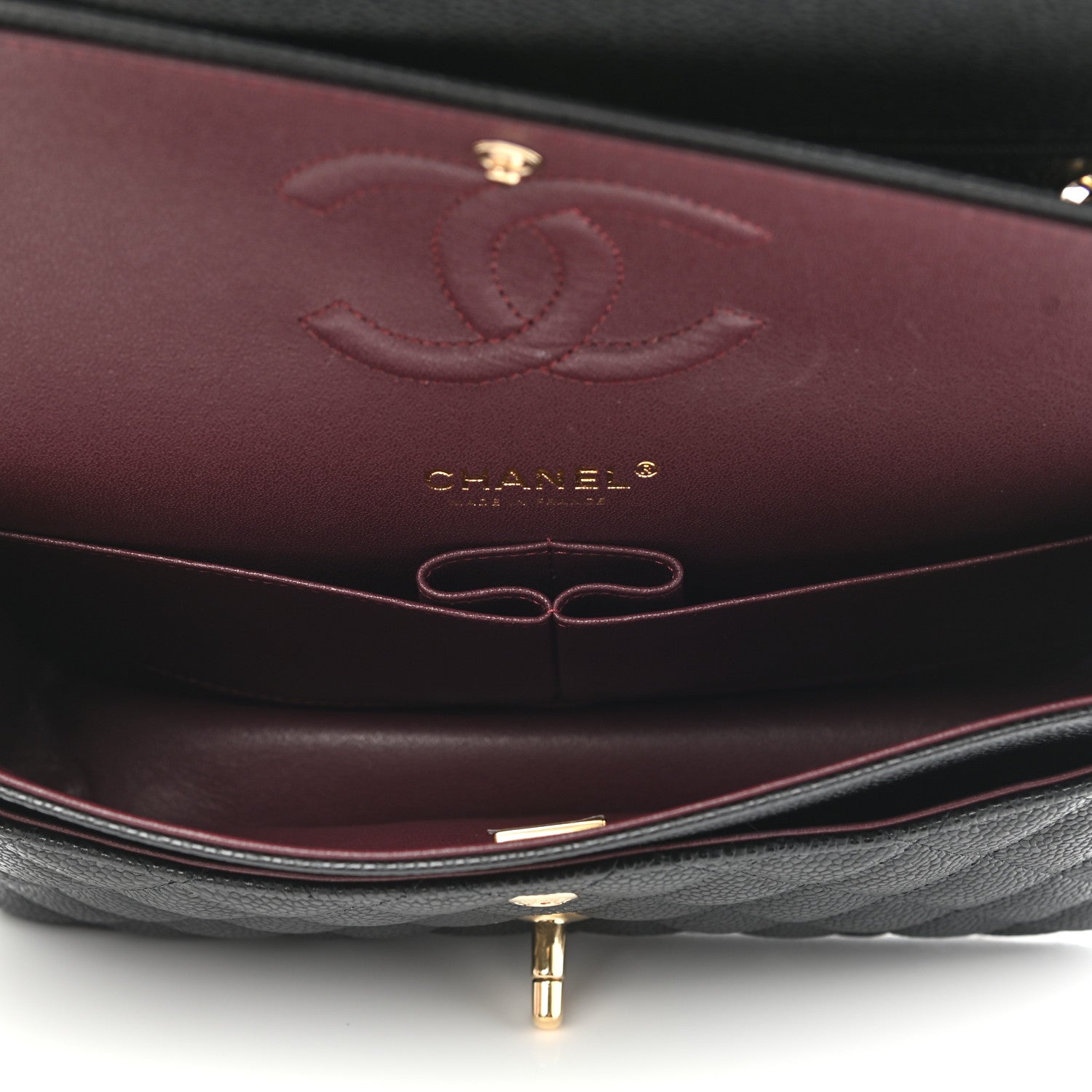 Chanel Caviar Quilted Medium Double Flap Black 5 of 9