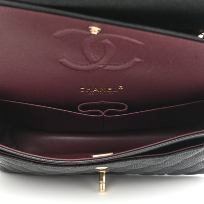 Chanel Caviar Quilted Medium Double Flap Black 5 of 9