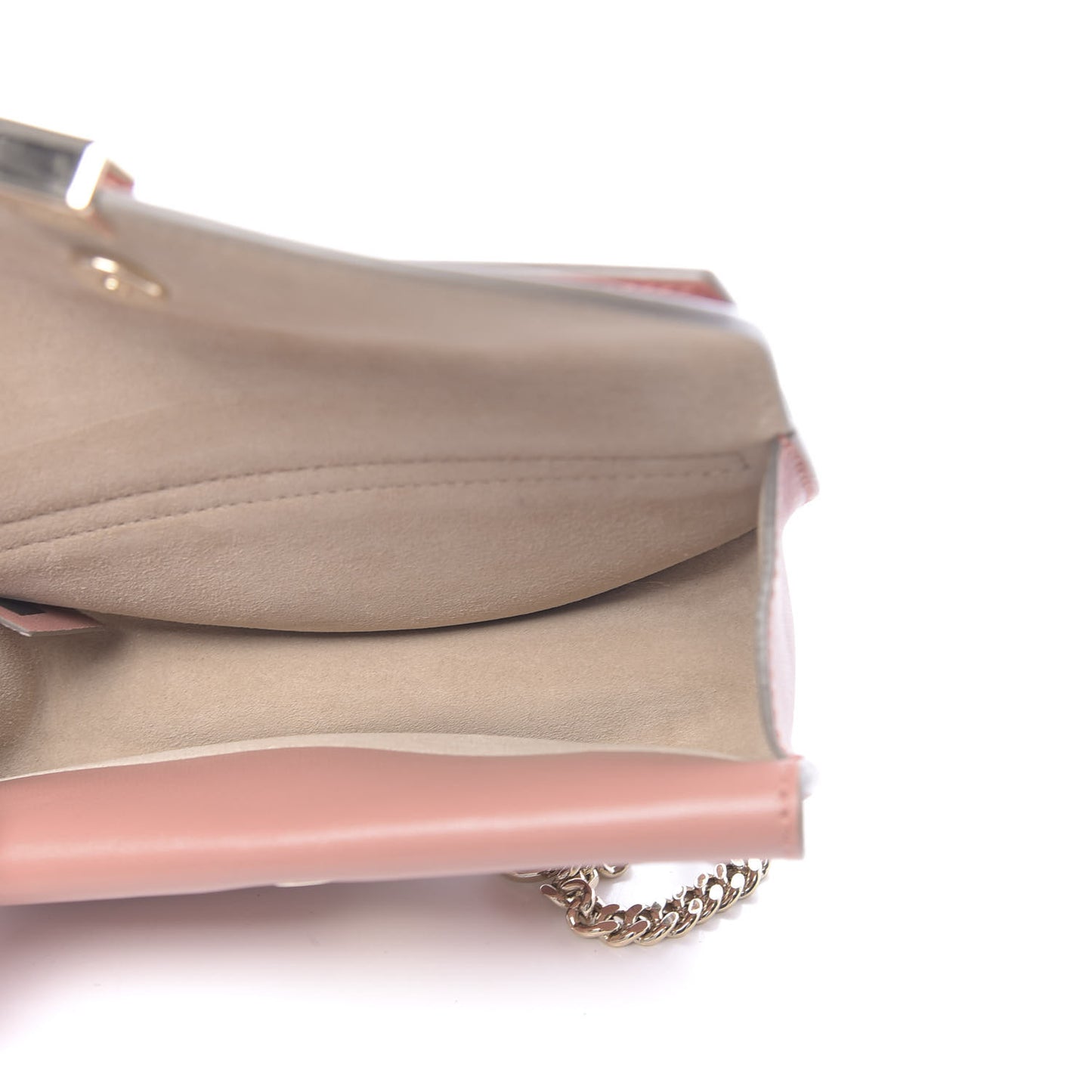 Lambskin Nano Georgia Crossbody Bag Nougat