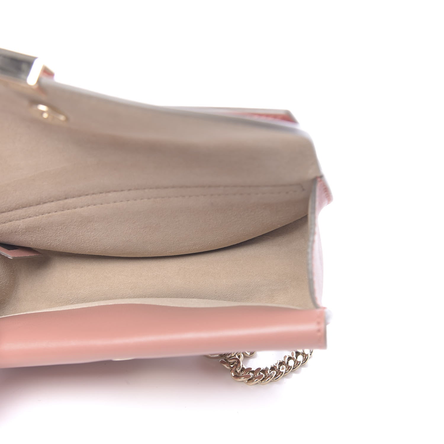 Chloe Lambskin Nano Georgia Crossbody Bag Nougat 5 of 12