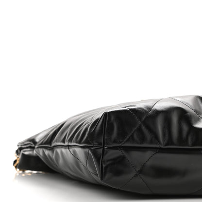 Chanel Shiny Calfskin Quilted Small Chanel 22 Black 10 of 11