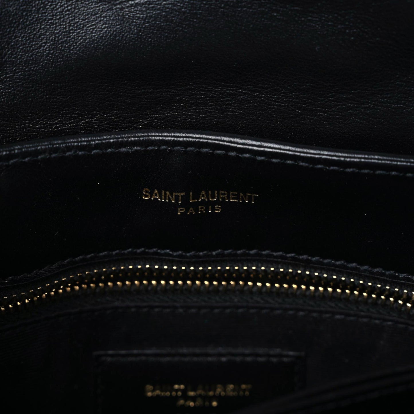 Calfskin Y Quilted Monogram Toy Loulou Crossbody Bag Black