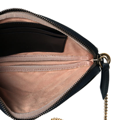 Gucci Calfskin Matelasse Mini GG Marmont Chain Crossbody Bag Black 5 of 8
