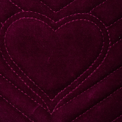 Gucci Velvet Matelasse Small GG Marmont Shoulder Bag Fuchsia Violet Cyclamen 17 of 22