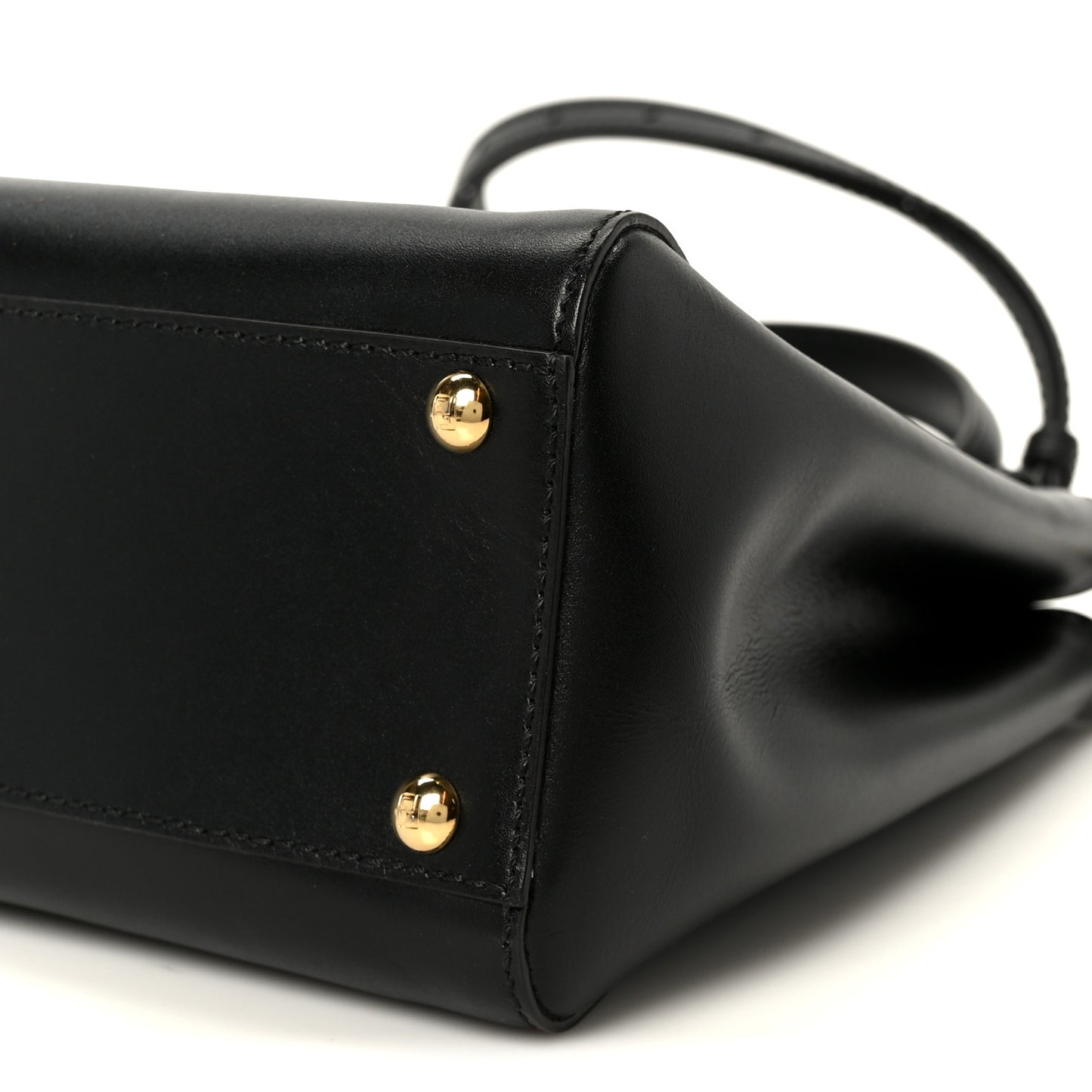 Vitello Morgan Fabric Jacquard Pequin Medium Peekaboo Iconic Satchel Black Tobacco
