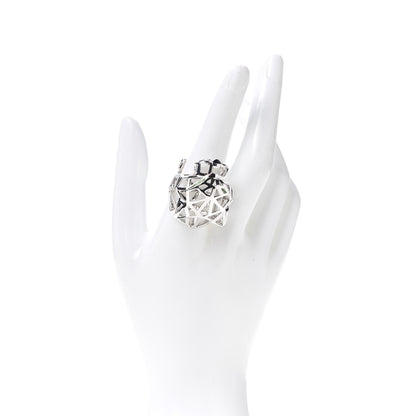 Cartier 18K White Gold Tsavorite Onyx Panthère De Cartier Ring 60 9 2 of 6