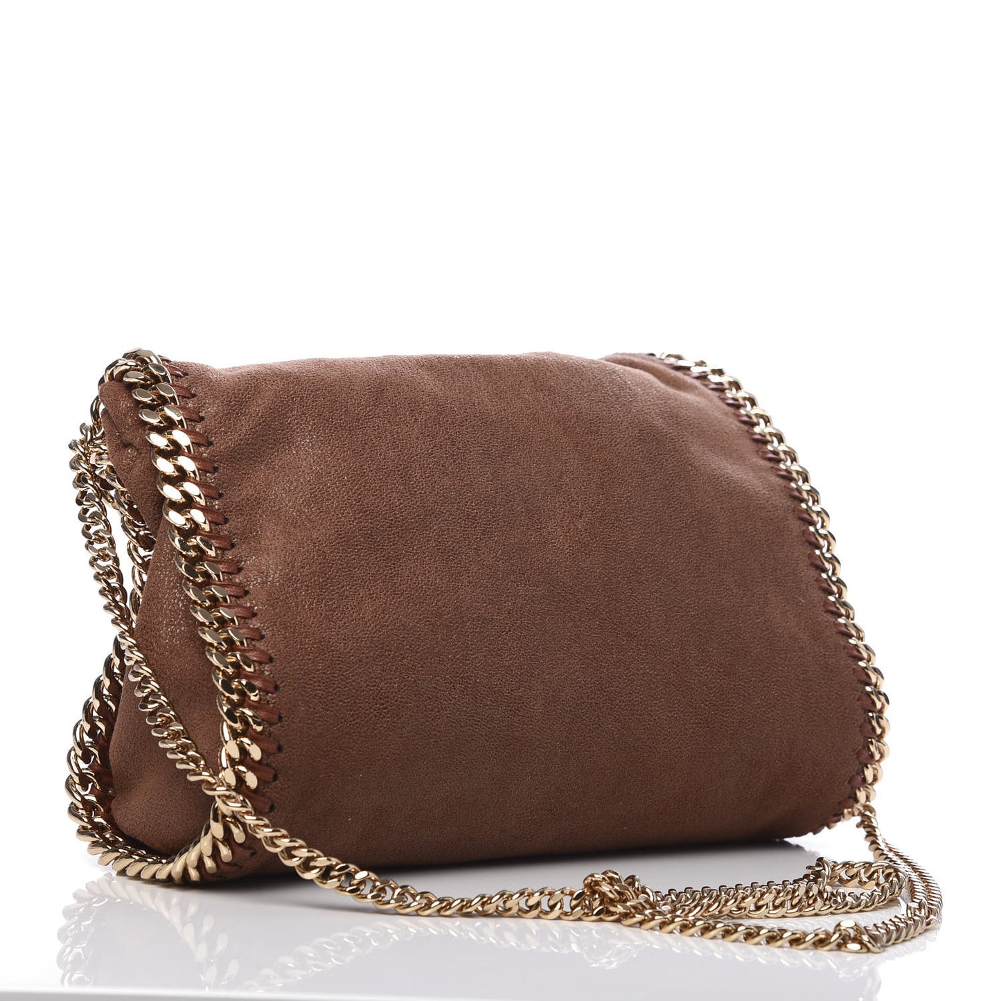 Shaggy Deer Mini Falabella Fold Over Tote Pink