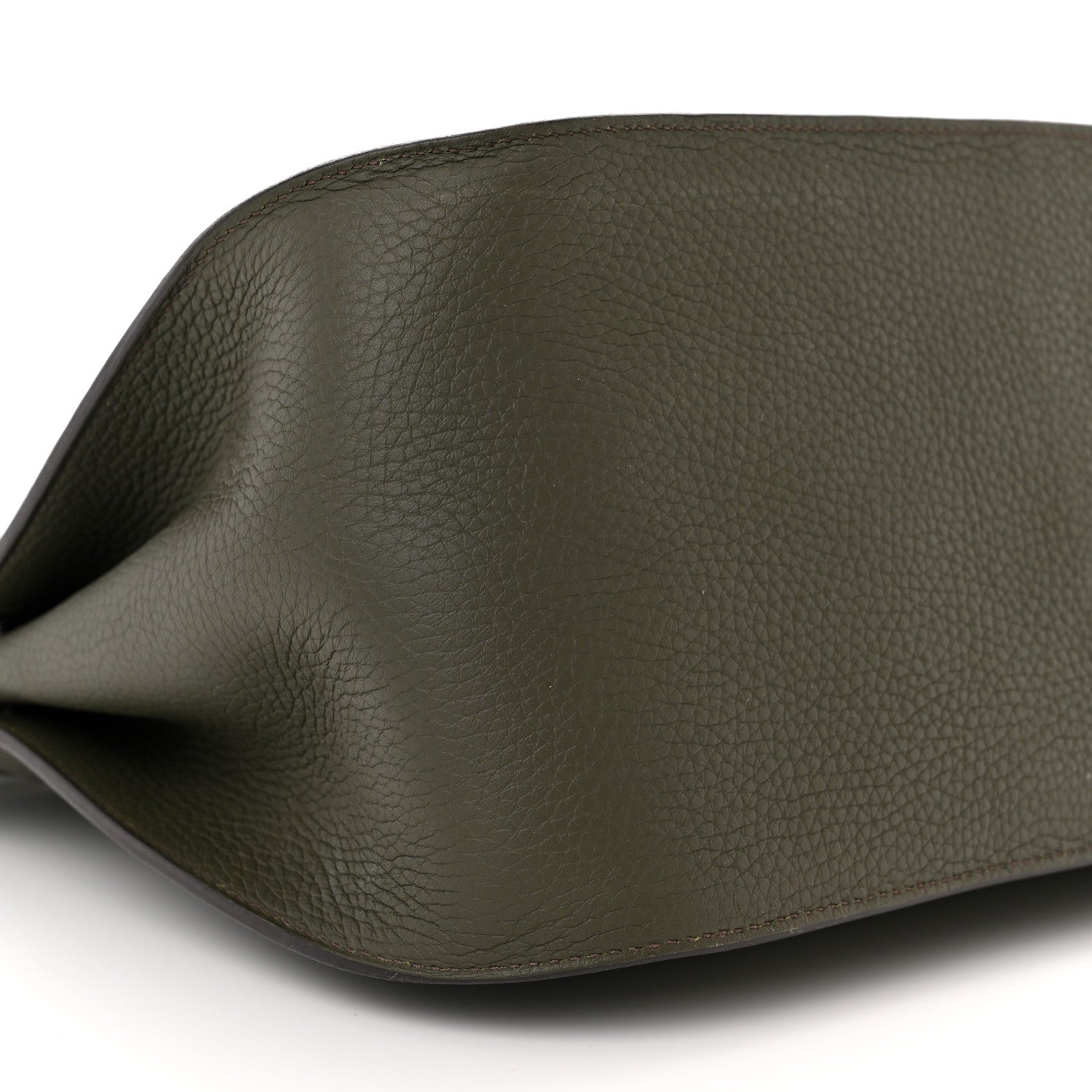 Hermes Taurillon Clemence Jypsiere 34 Vert De Gris 9 of 11