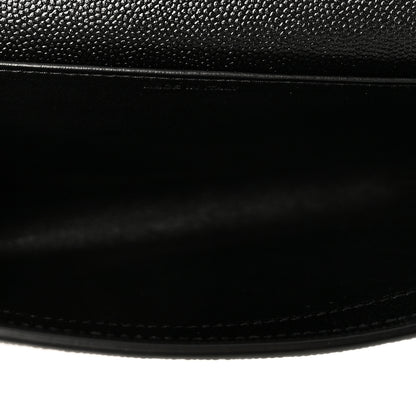Saint Laurent Grain de Poudre Uptown Chain Wallet Black 7 of 11