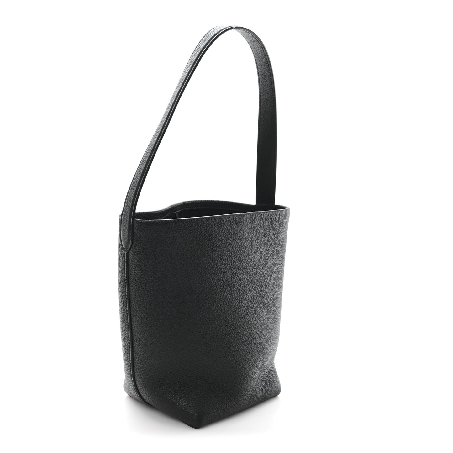 Grained Calfskin Small N/S Park Tote Black