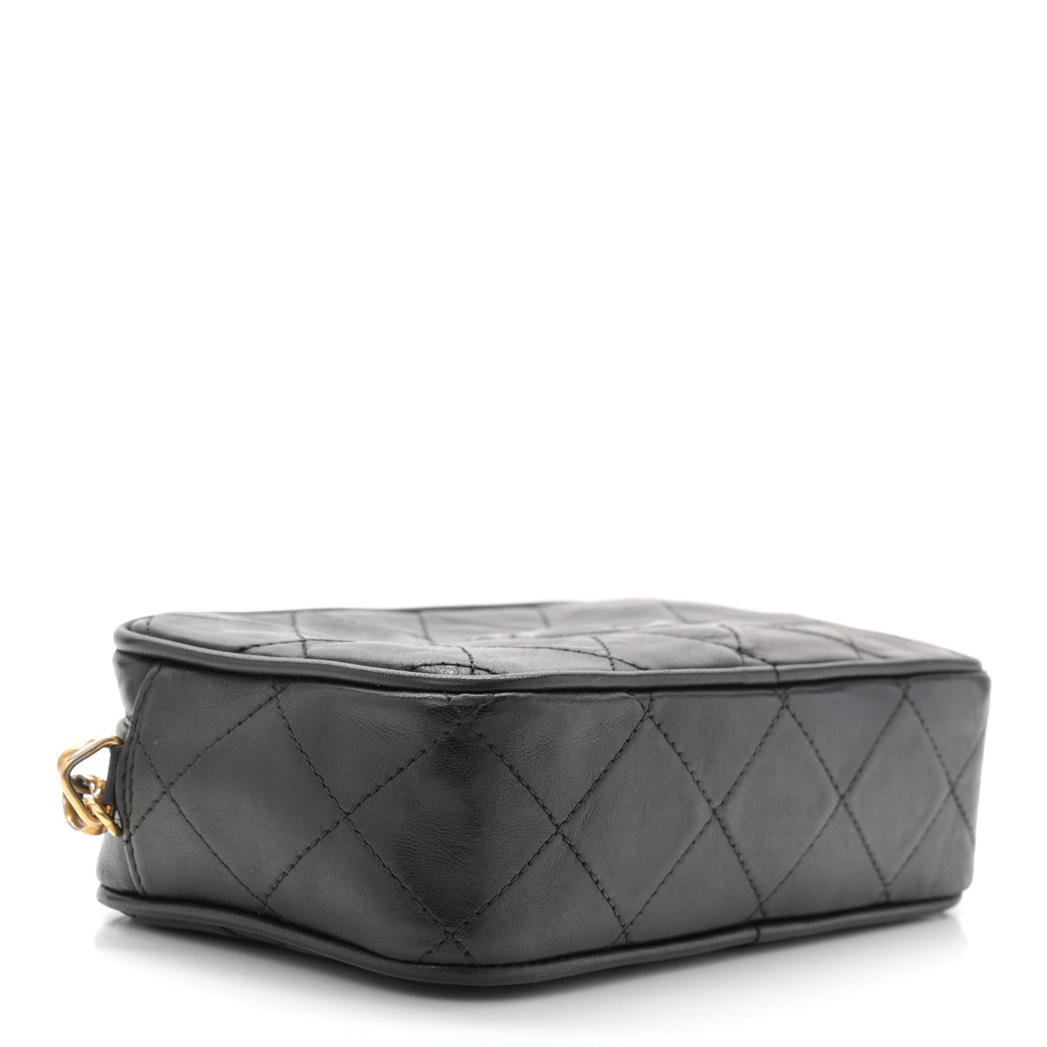Chanel Lambskin Diamond Quilted   Camera Case Black 4 of 11