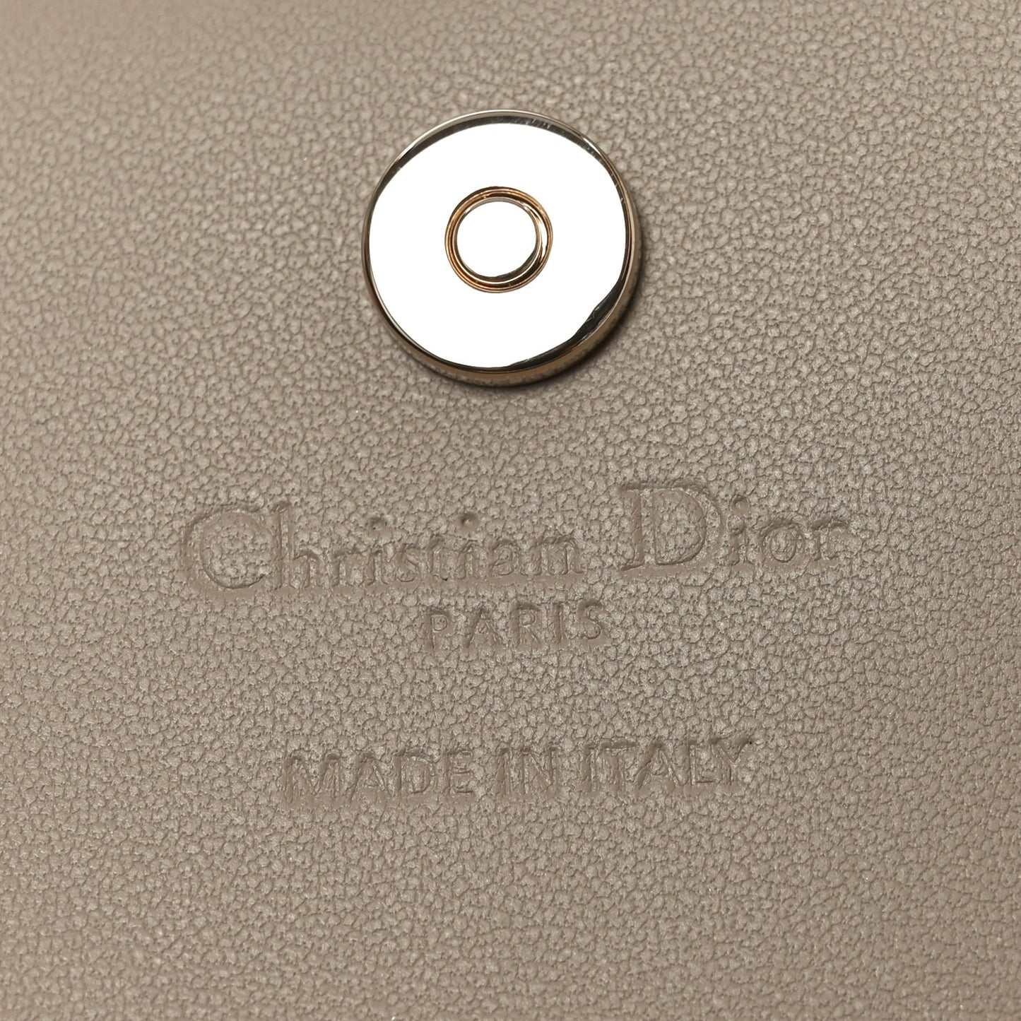 Metallic Lambskin Cannage My Dior Glycine Wallet Gold