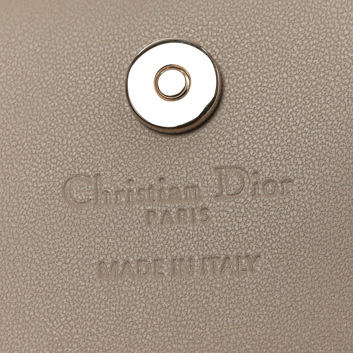 Christian Dior Metallic Lambskin Cannage My Dior Glycine Wallet Gold 6 of 7