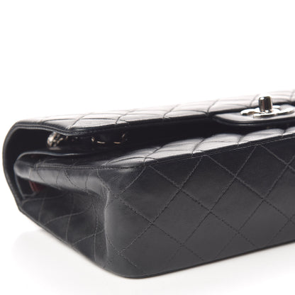 Chanel Lambskin Quilted Medium Double Flap Black 9 of 15
