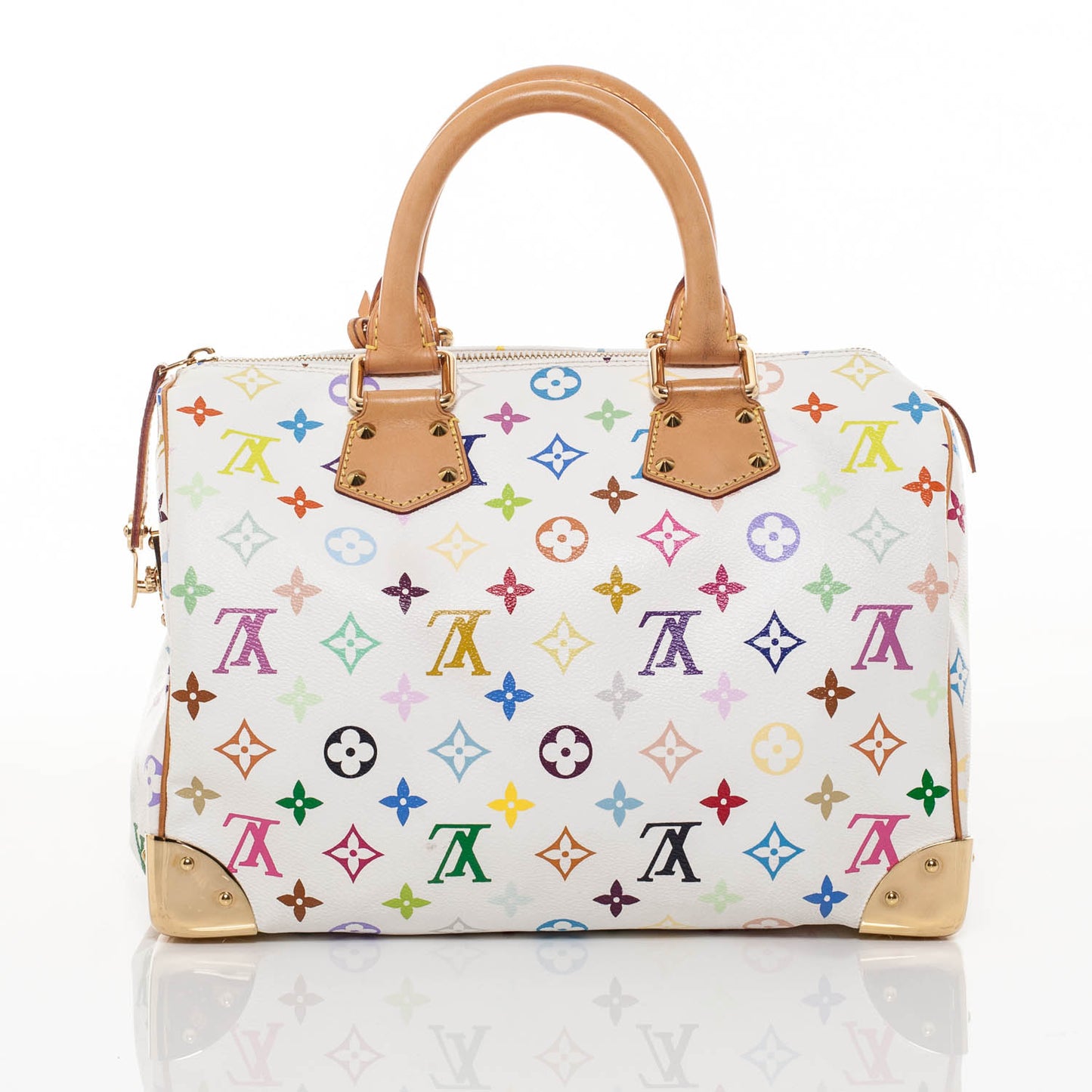 Monogram Multicolor Speedy 30 White
